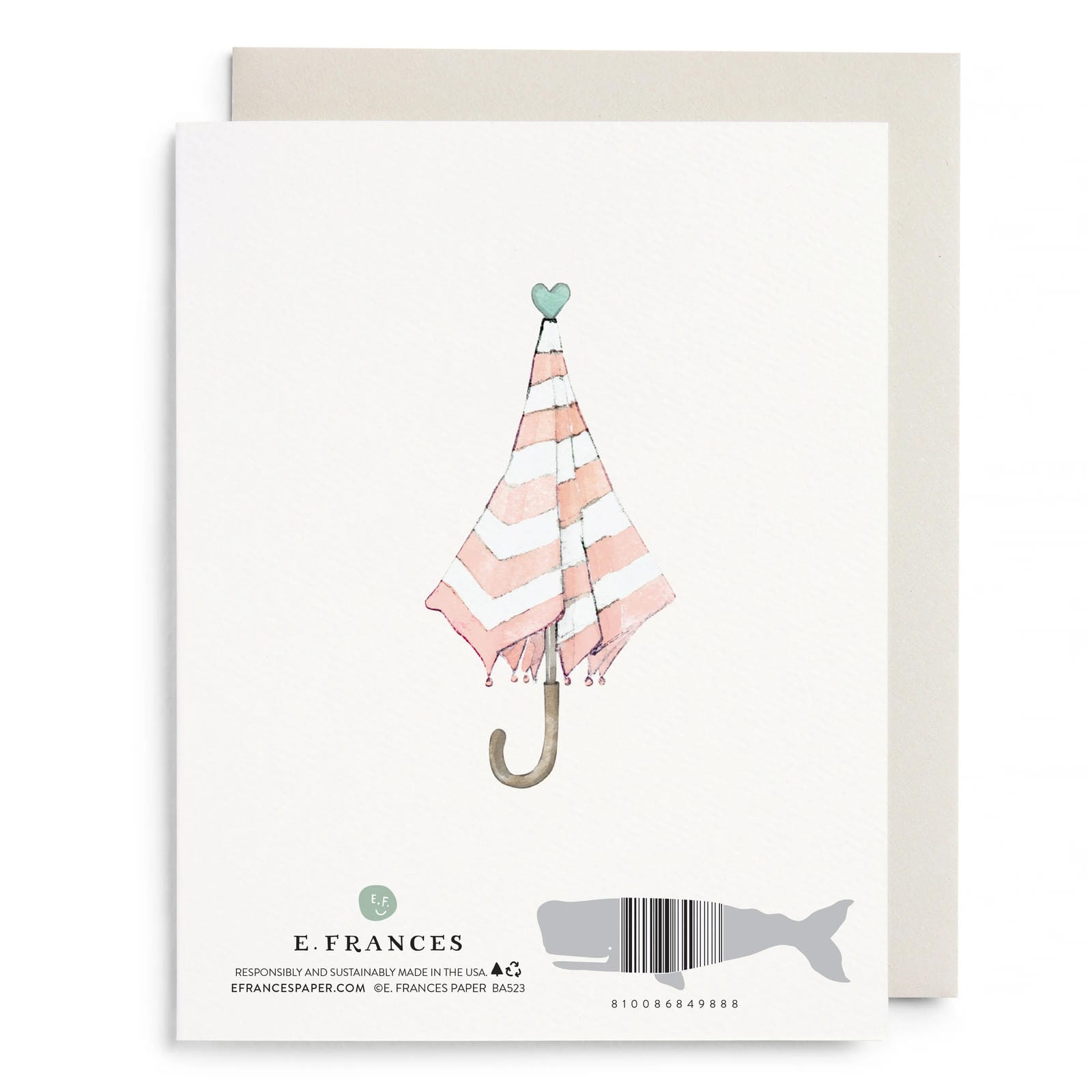Umbrella Shower Greeting Card