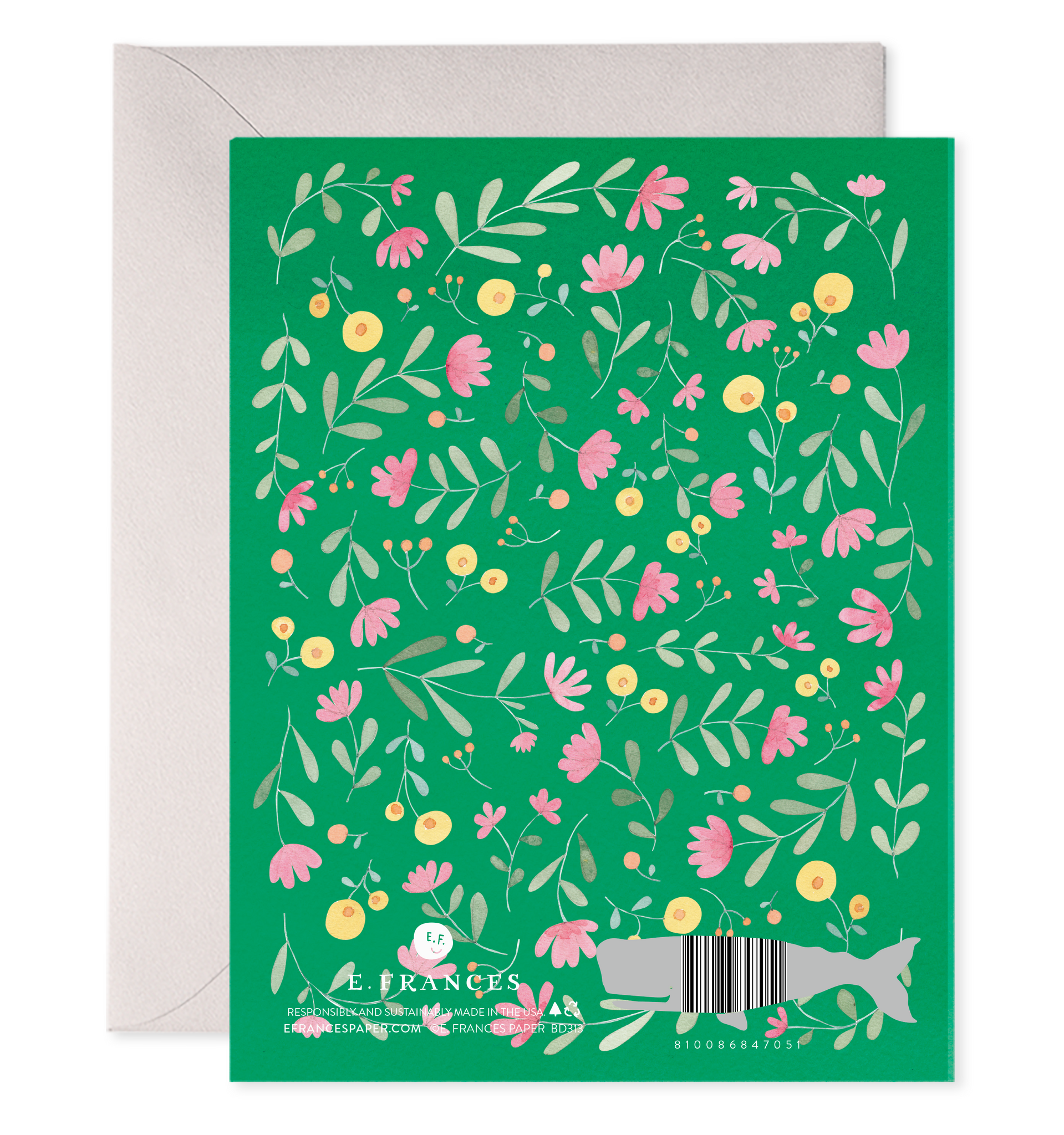 Green Floral Birthday