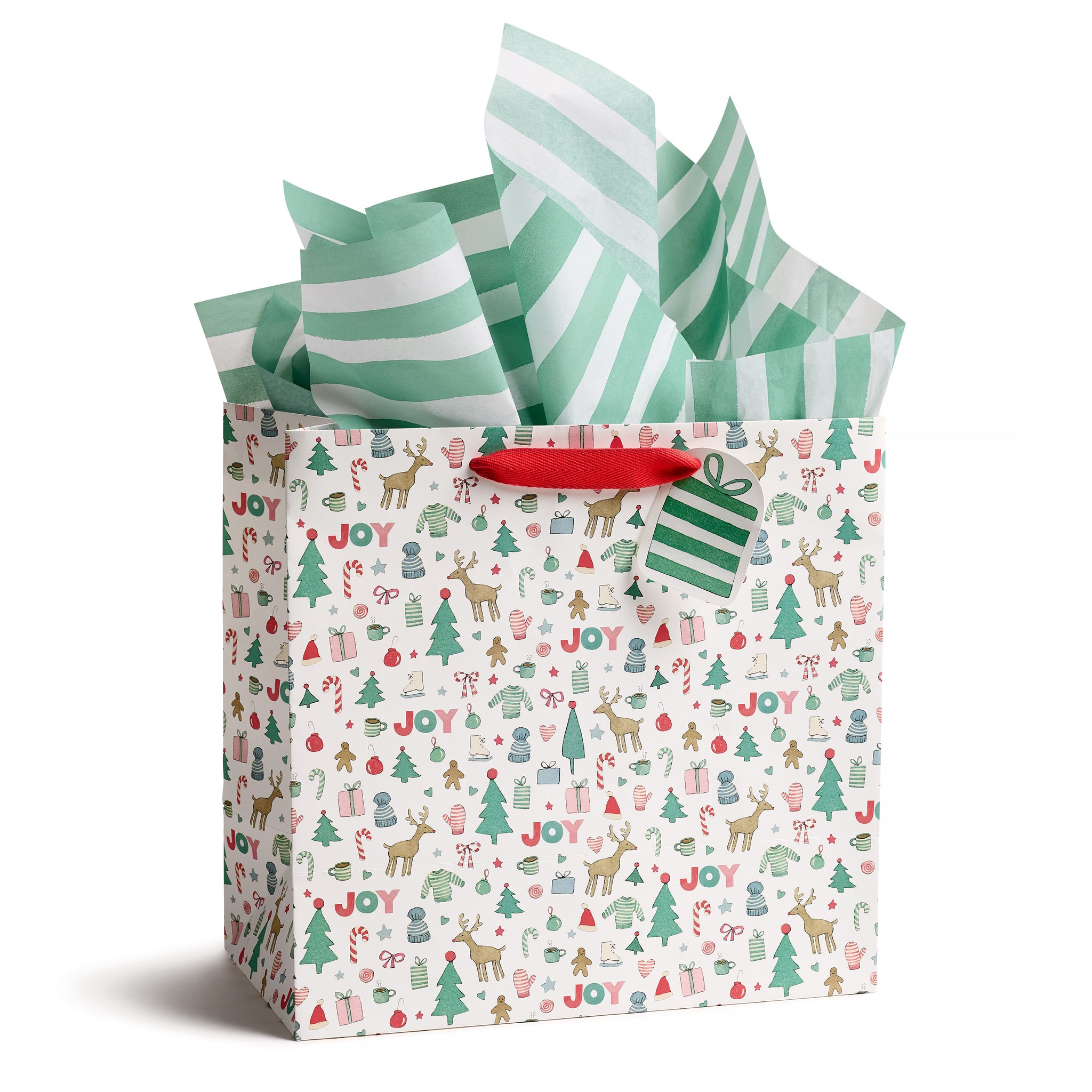 Green Stripe Tissue Paper