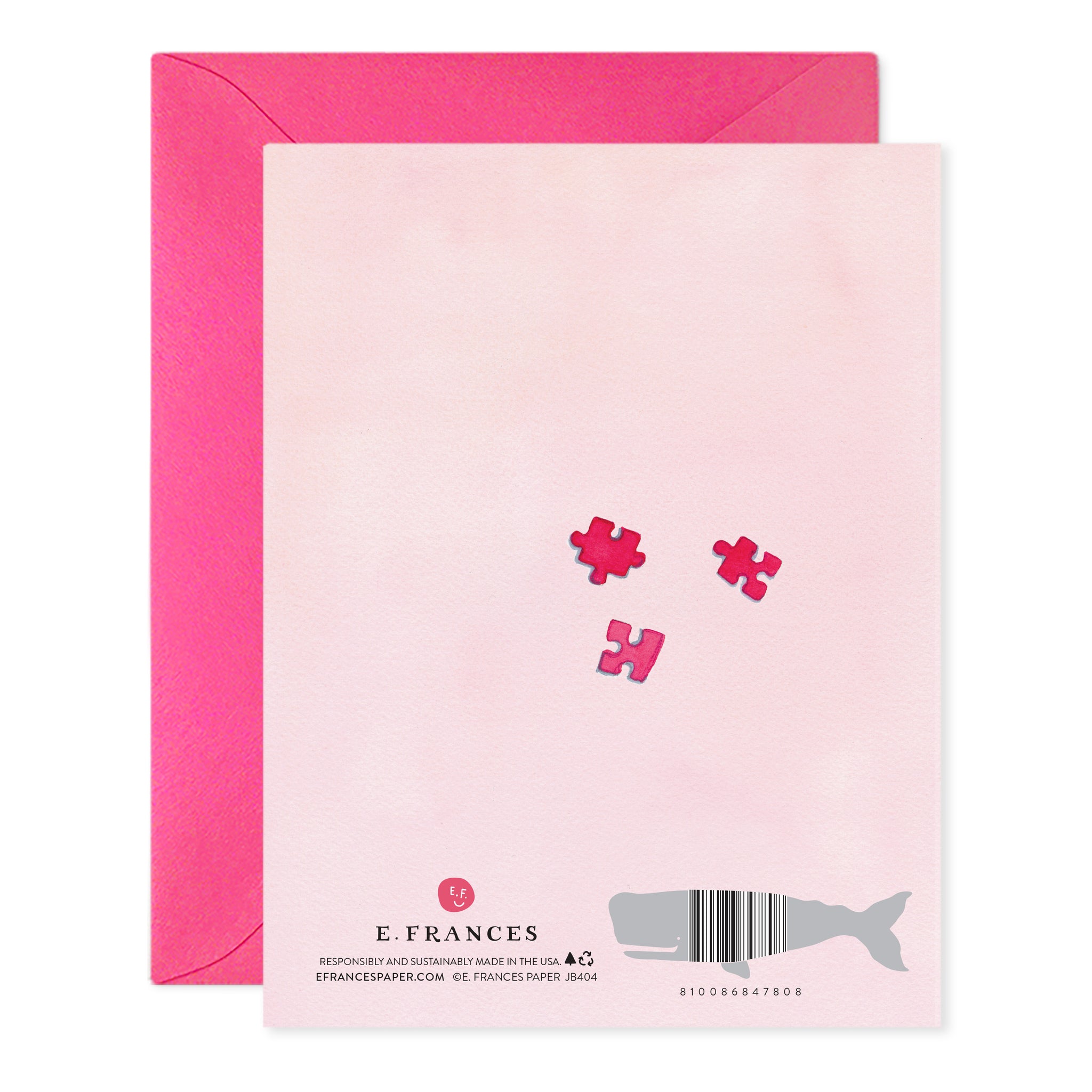 Heart Puzzle Valentine Greeting Card