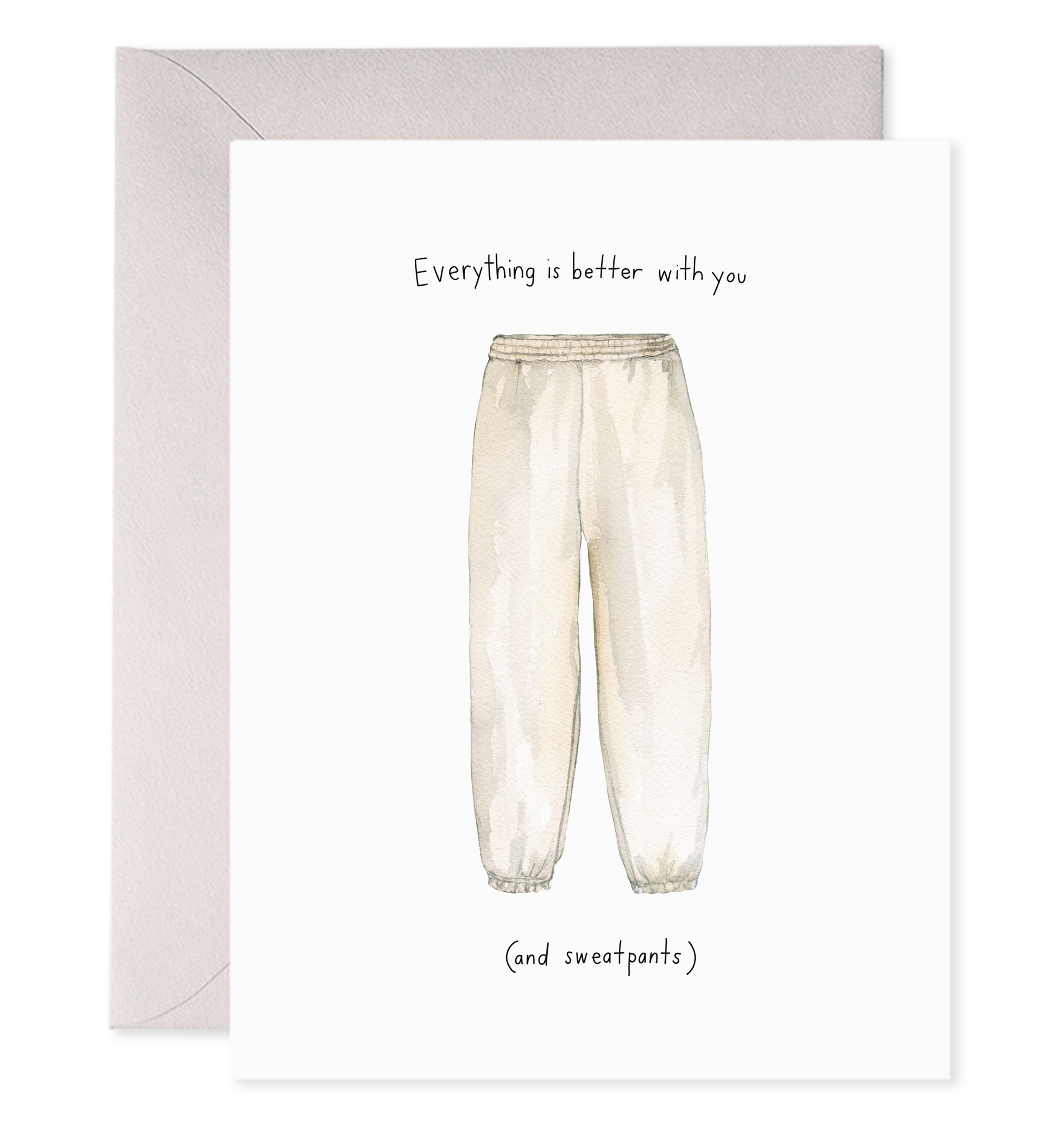 Sweatpant Love Greeting Card