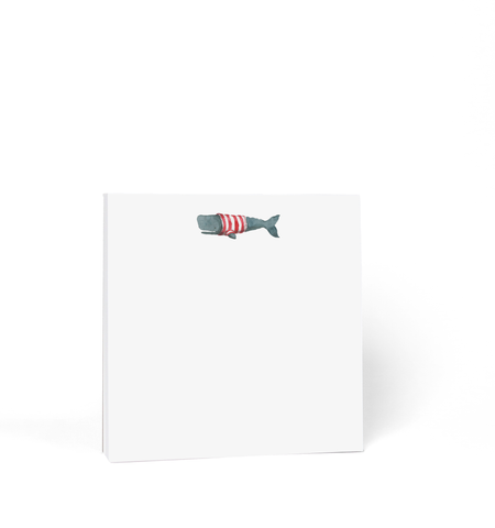 Stripey Frankie the Whale Chunky Notepad