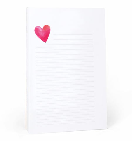 Heart Lined Notepad