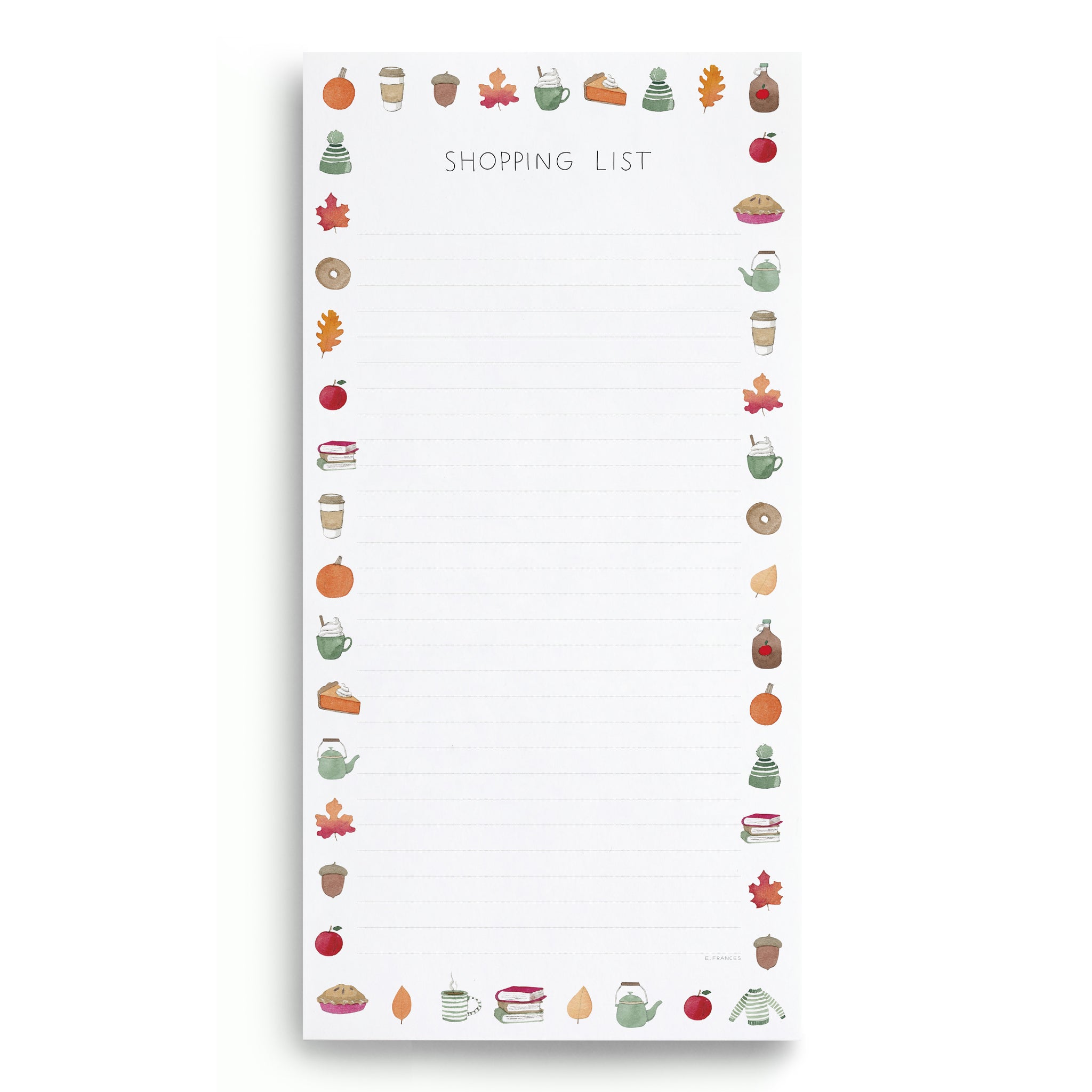 Crisp & Cozy Market Notepad