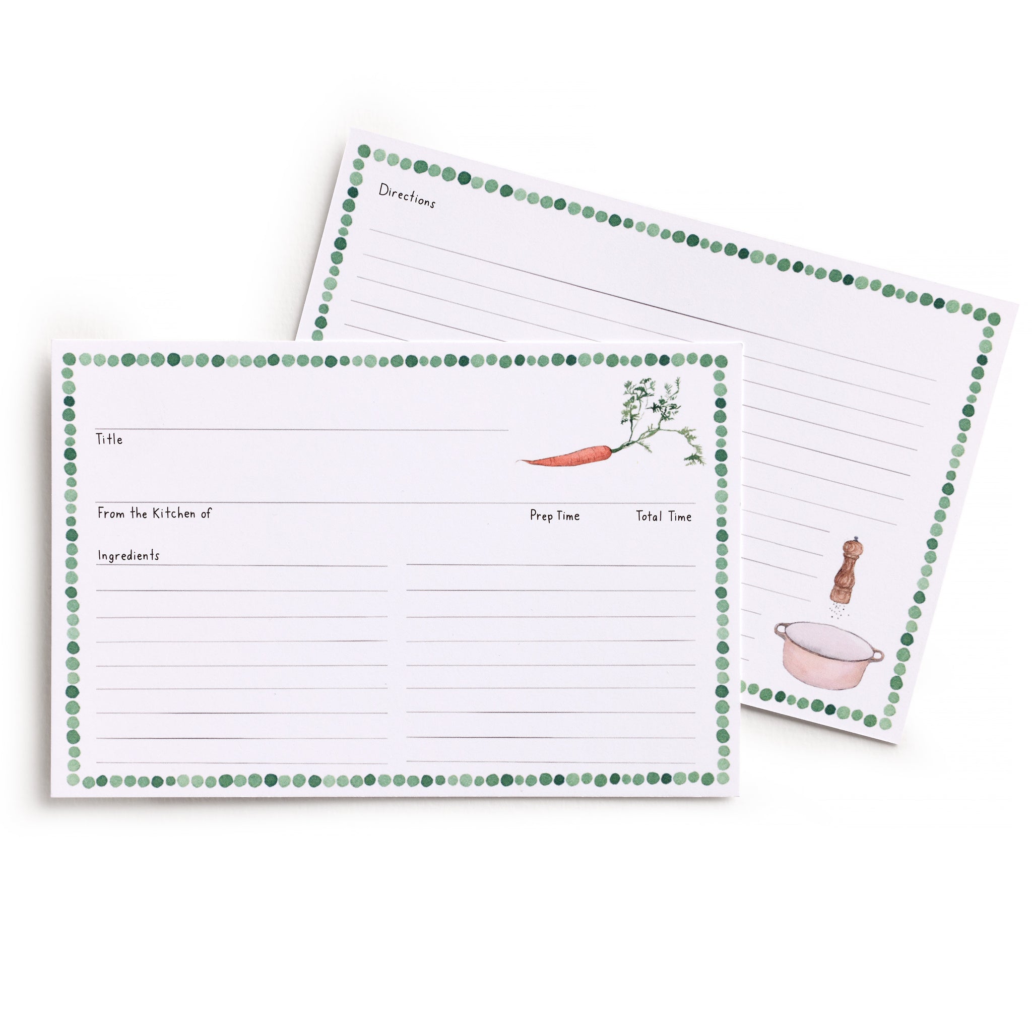 Farm to Table Recipe Card Set