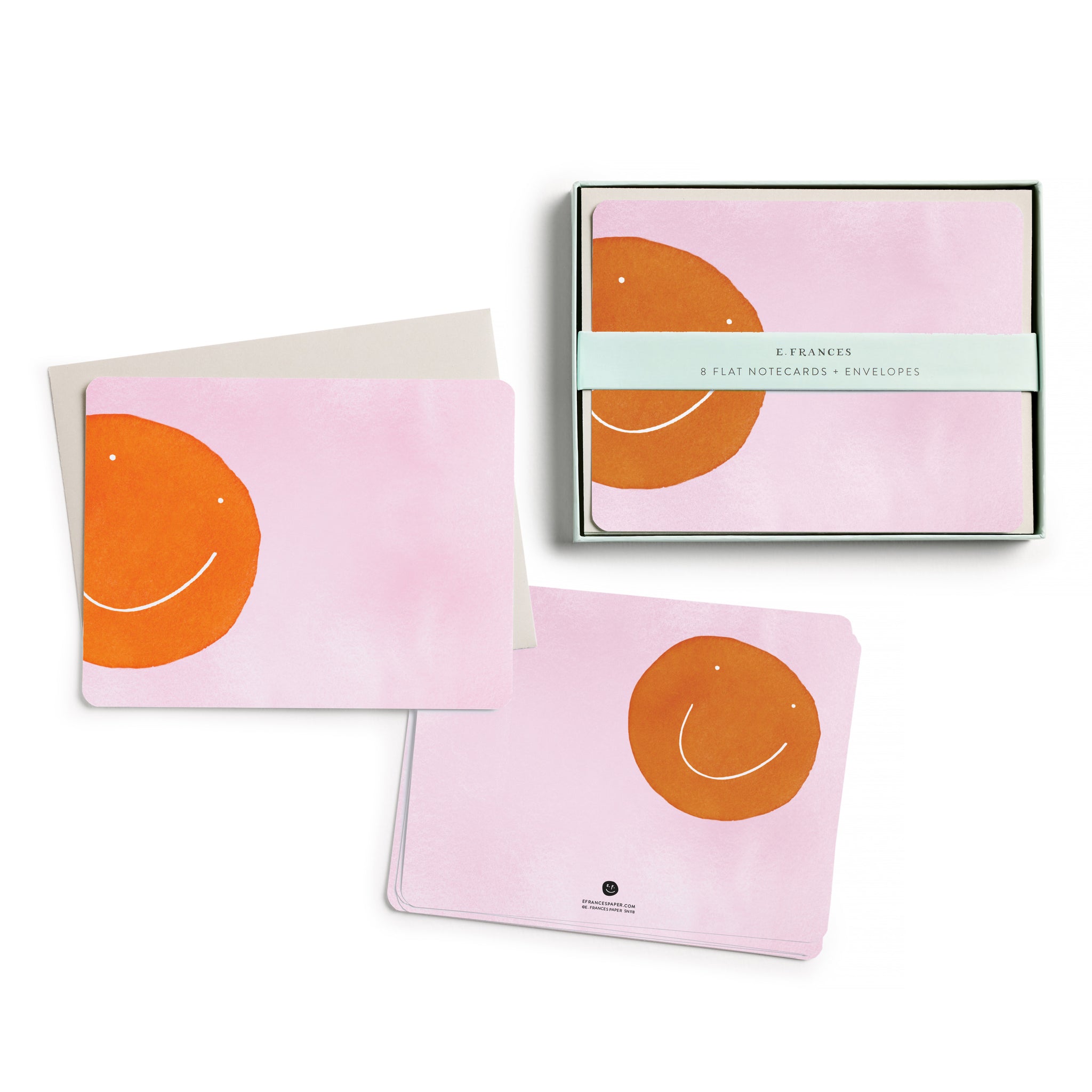 Orange Smiley Flat Notes
