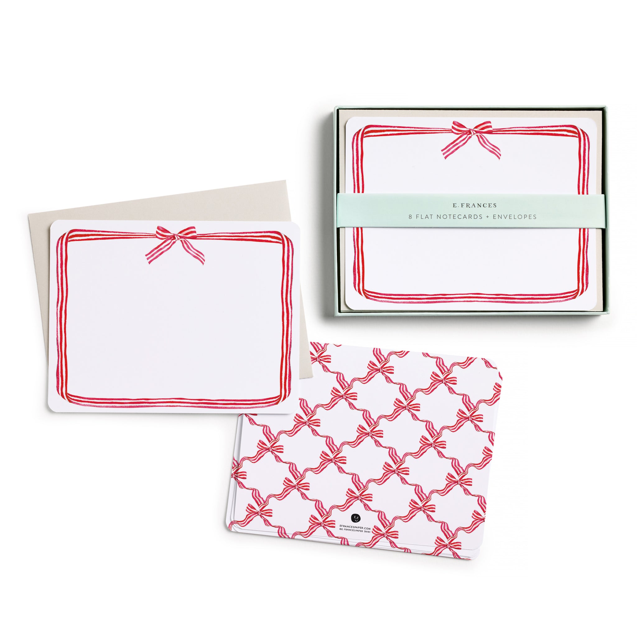 Red Ribbon Candy Flat Note Set