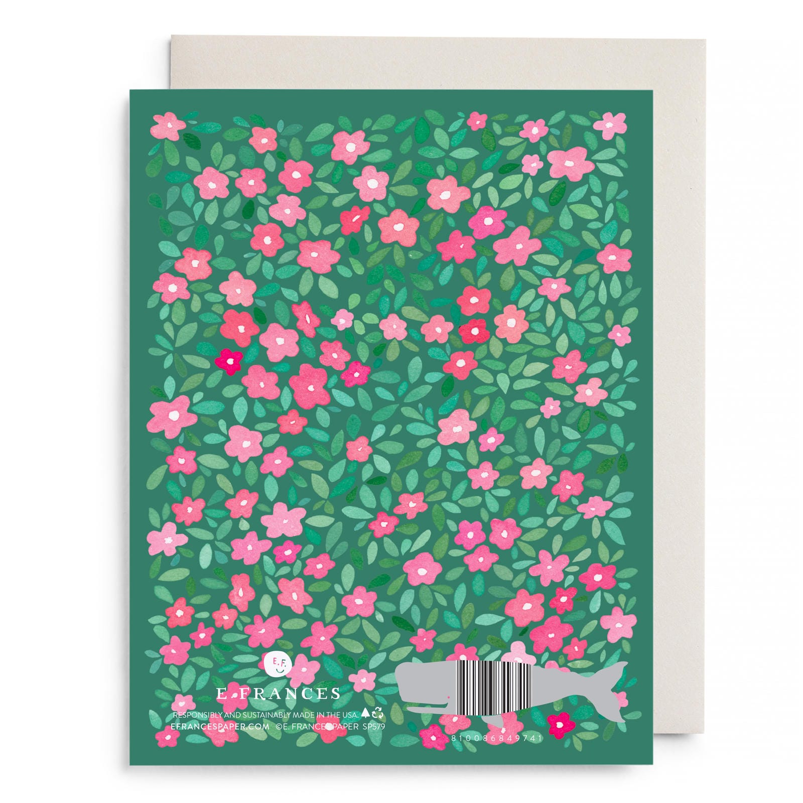 Green Petals Mother's Day Greeting Card