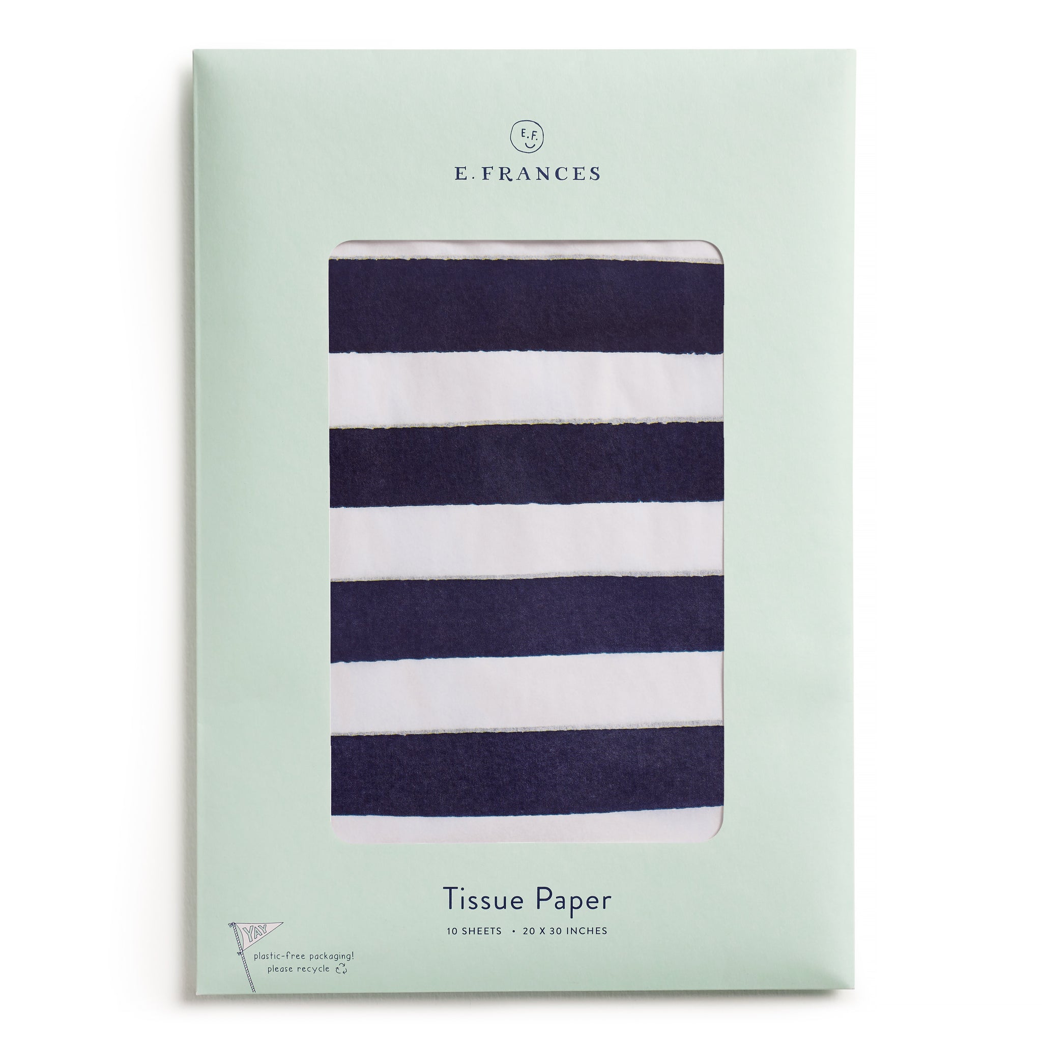 Navy Stripe Tissue Paper