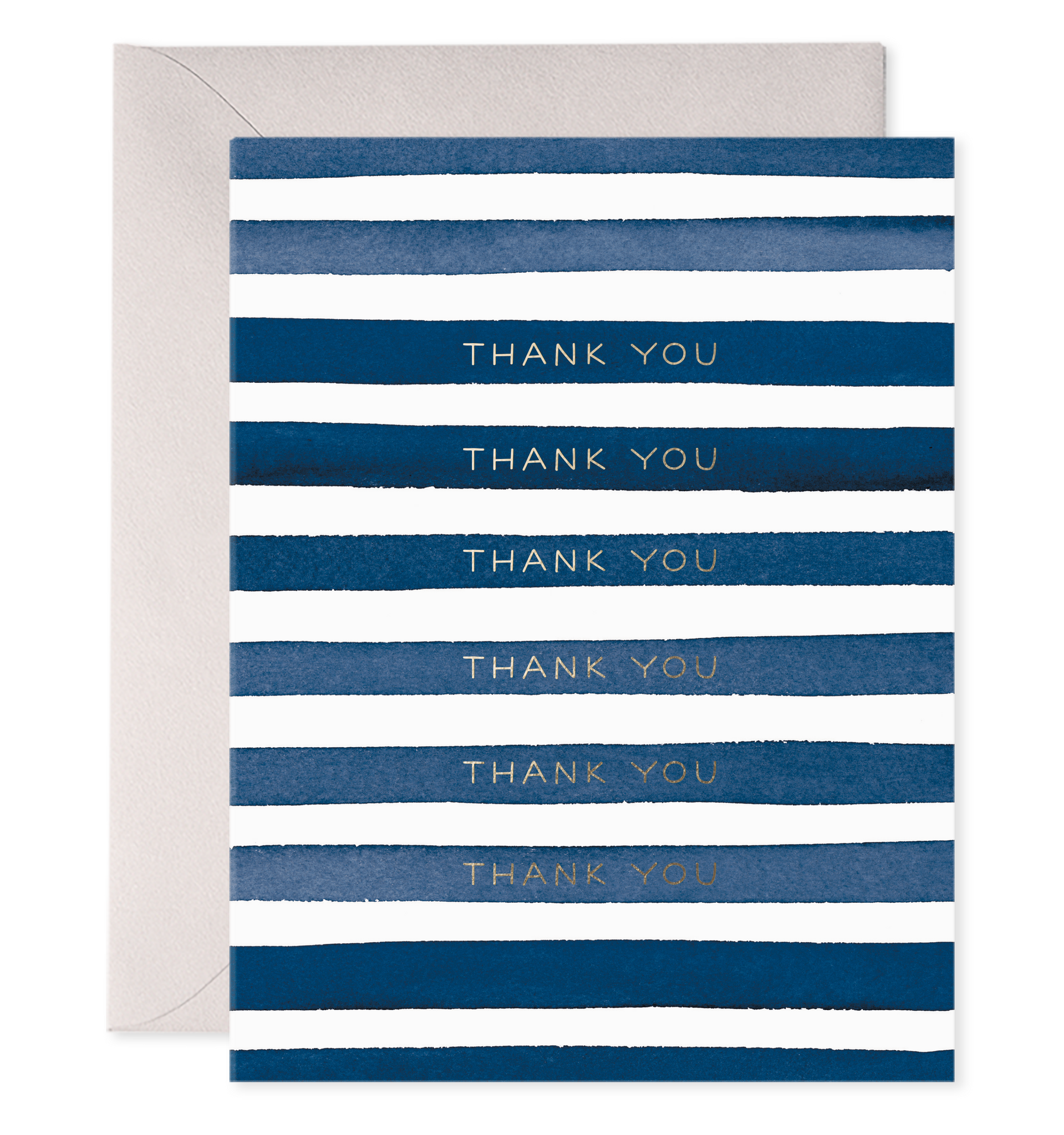 Navy Stripes Thank You