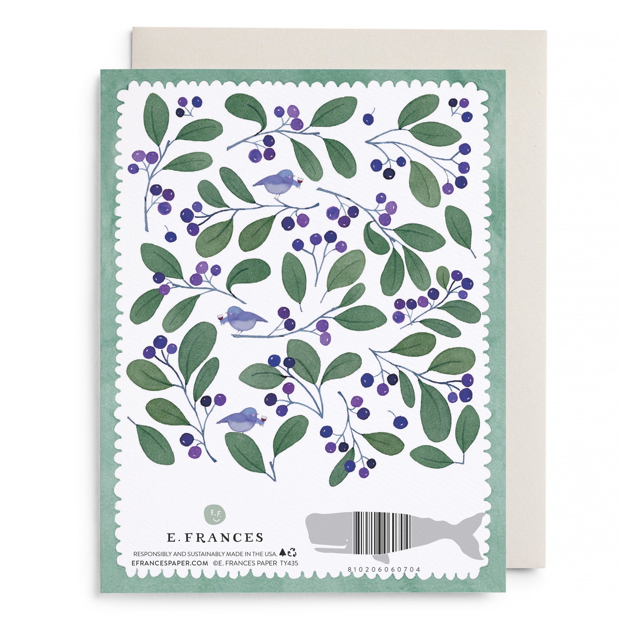 Chirps and Cheers Thank You Greeting Card