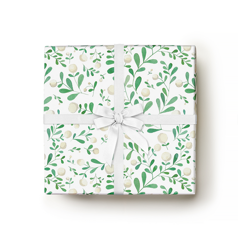 White Berries Gift Wrap - Sheet