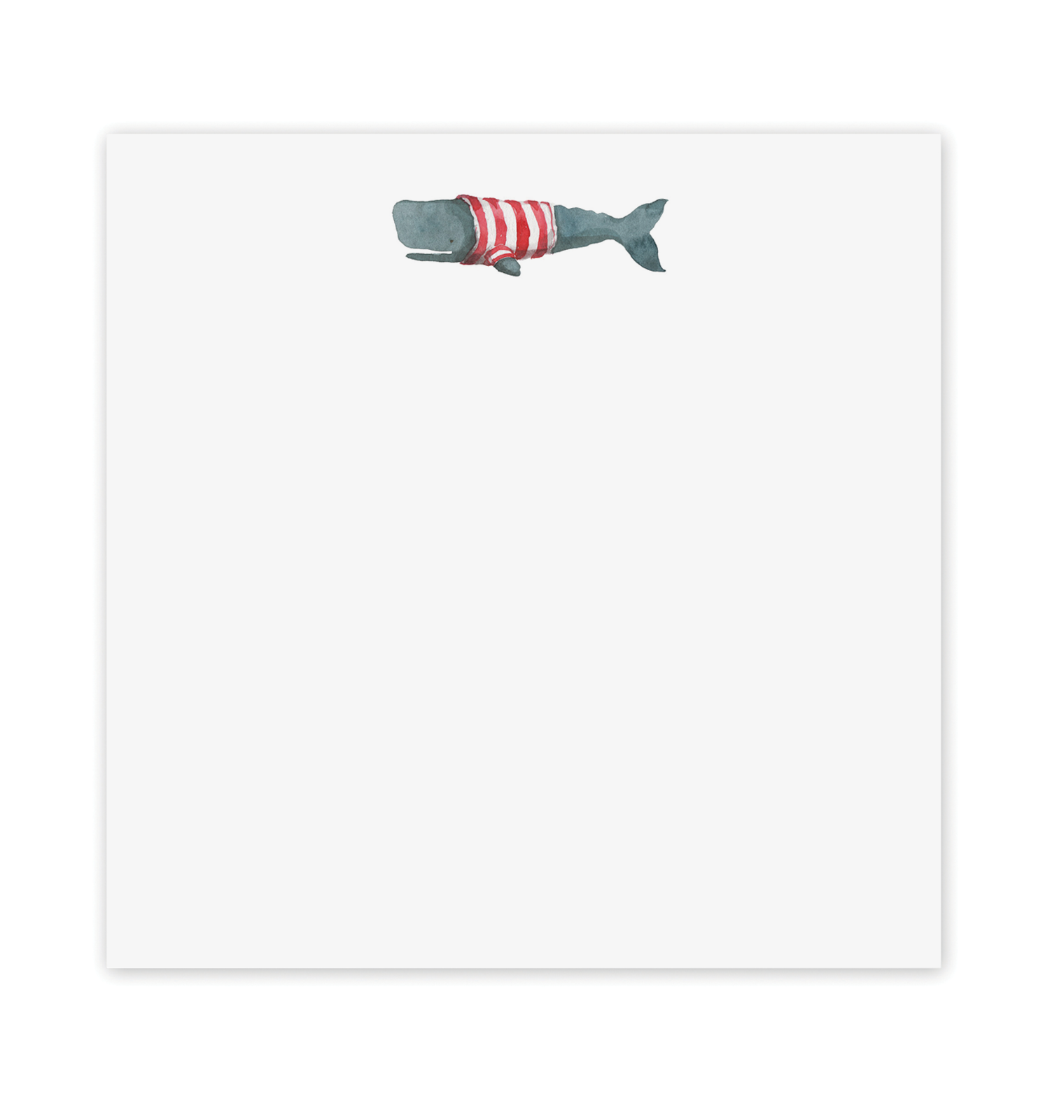 Stripey Frankie the Whale Chunky Notepad