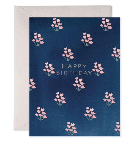 Dainty Block Print Birthday