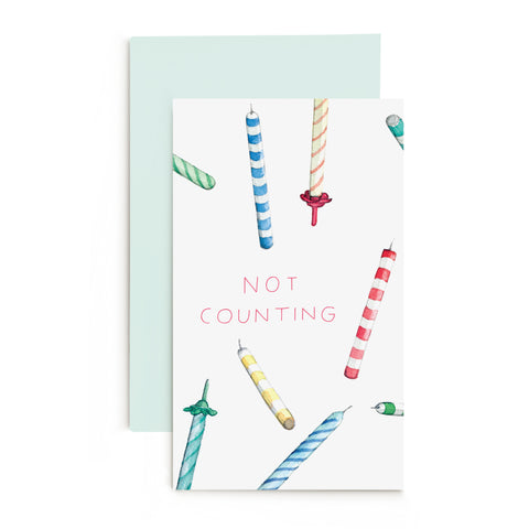 Not Counting Birthday Enclosure Card
