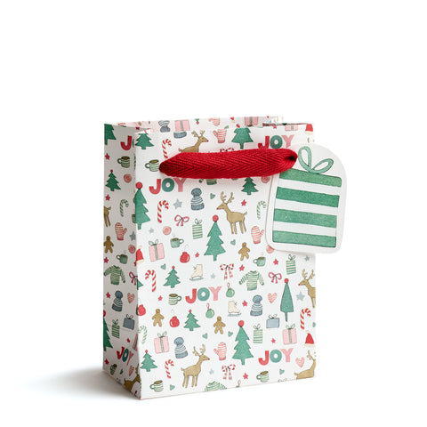 Merry Motif Gift Bag - Small