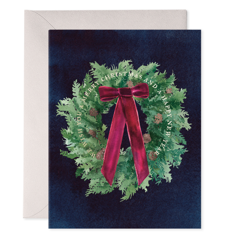 Velvet Bow Wreath