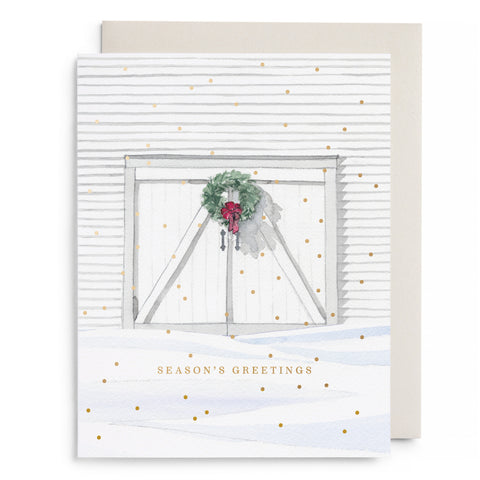 Holiday Barn Greeting Card