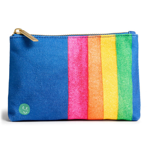 Retro Rainbow Little Pouch