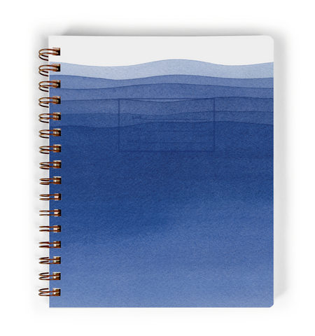 Blue Waves Notebook