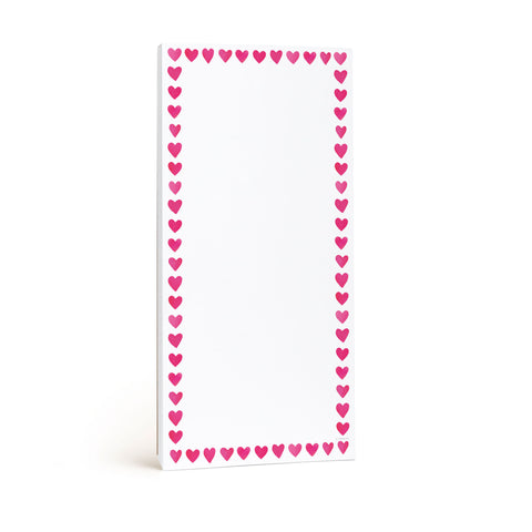 Mini Hearts Frame Market Notepad