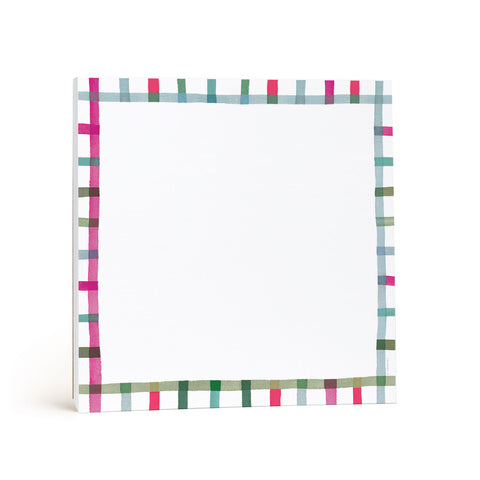 Happy Plaid Chunky Notepad
