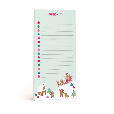 Sleigh It Gingerbread Market Notepad