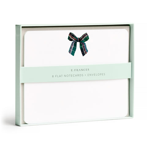 Plaid Bow Flat Note Set