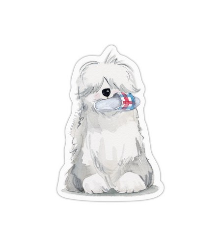 Fluffy Dog Sticker