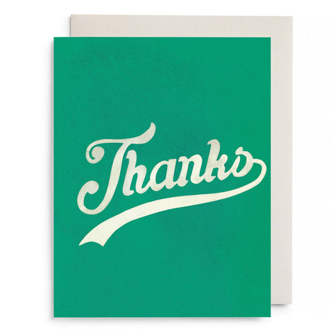 Varsity Thanks Greeting Card