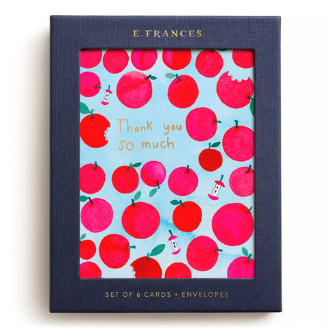 Apple a Day Thank You Greeting Card (Boxed Set of 6)