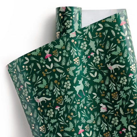 Winter Forest Wrapping Paper Roll