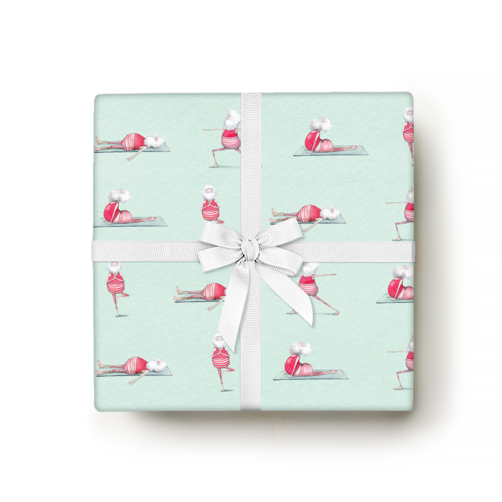 Santa Yoga Gift Wrap
