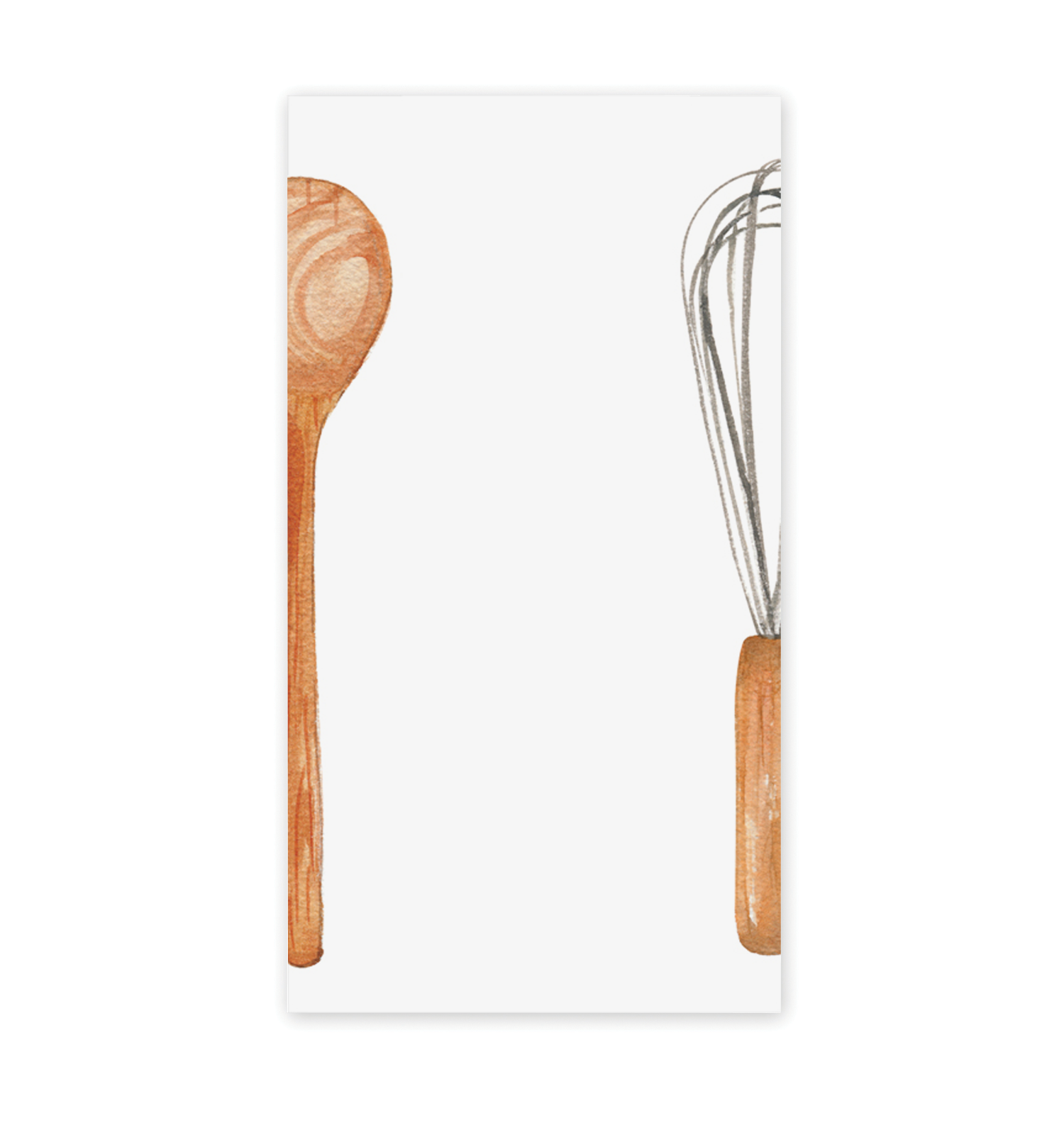 Spoon & Whisk Long Mini Notepad